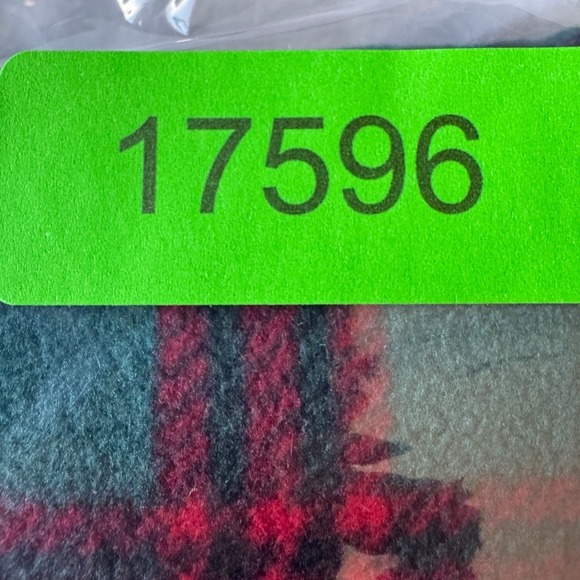 Lauren Ralph Lauren Tartan Plaid Fleece Nightdress Long Sleeve Crest Logo Pocket - Picture 14 of 14